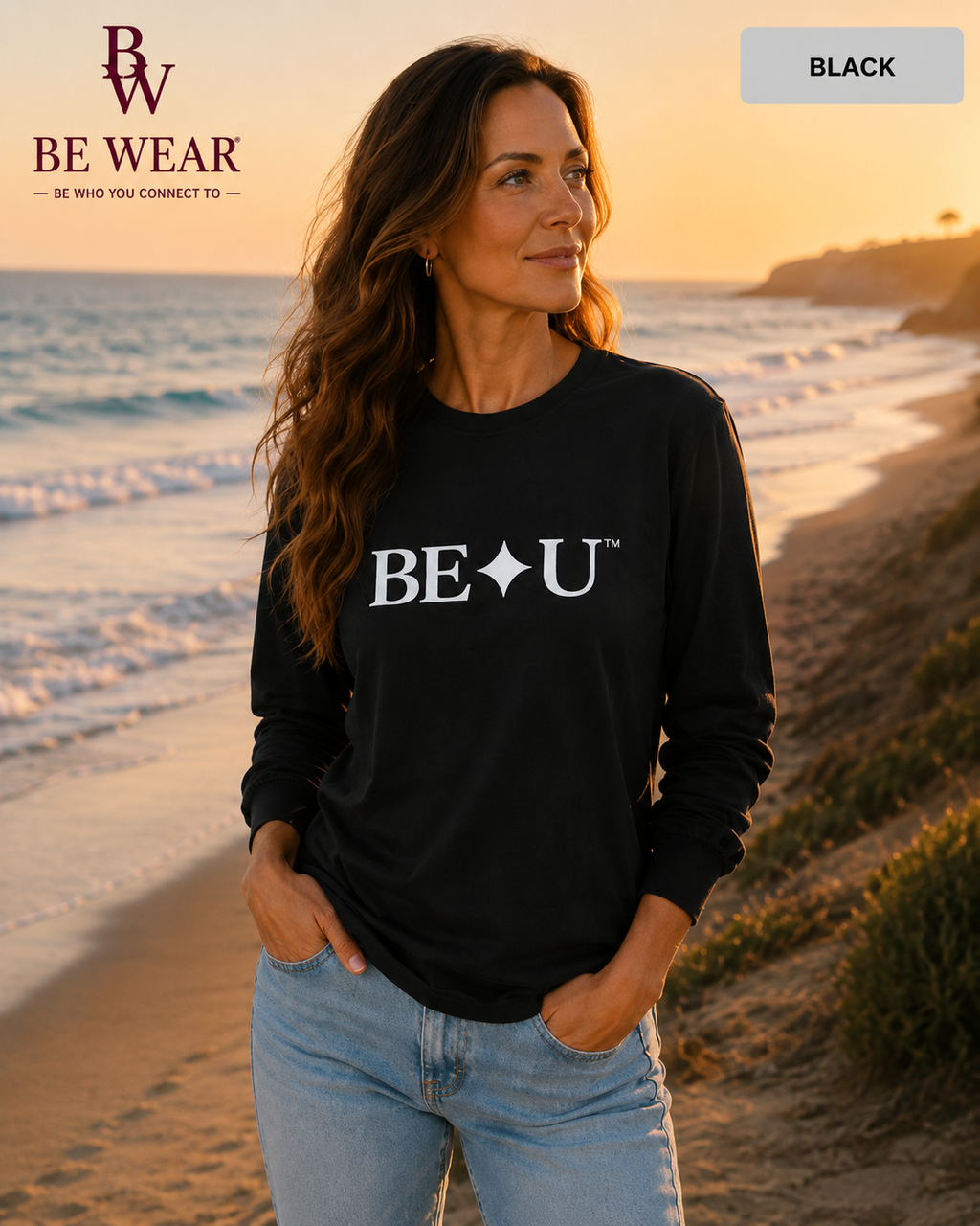 BE ✦ U Notice Long Sleeve Tee