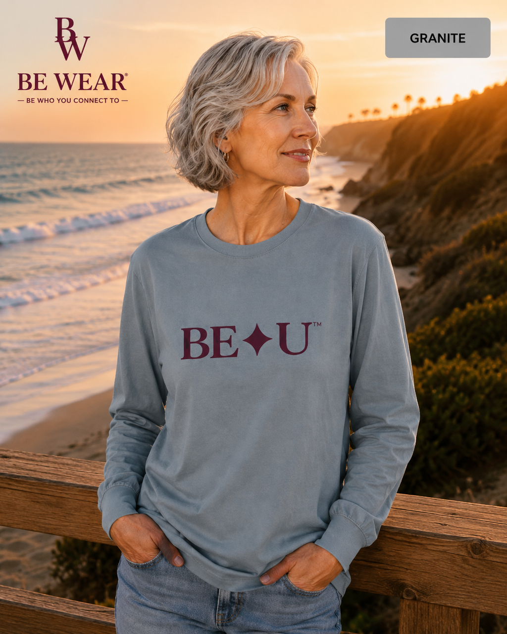 BE ✦ U Notice Long Sleeve Tee