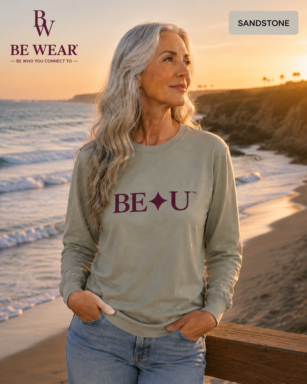 BE ✦ U Notice Long Sleeve Tee