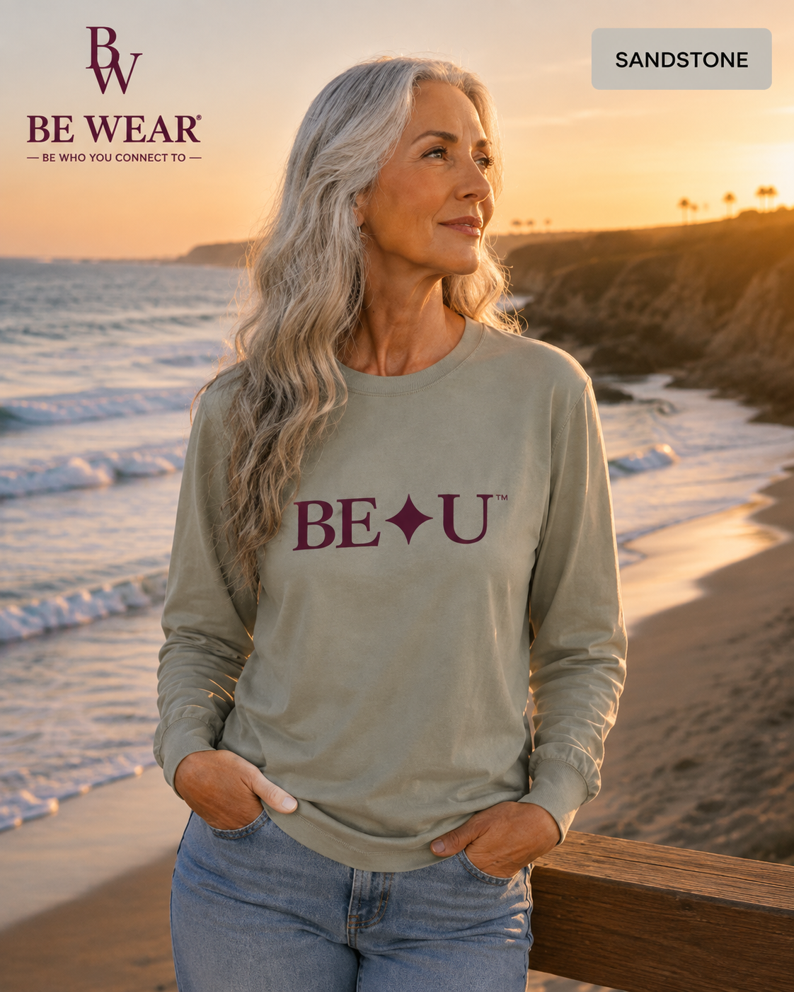 BE ✦ U Notice Long Sleeve Tee
